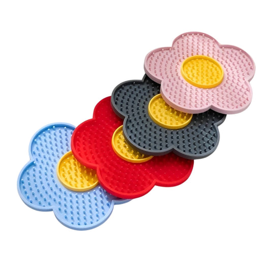 Silicone Pet Slow Feeder Lick Mat for Cats and Dogs – Calming & Enrichment Feeding Mat for Slow Eating