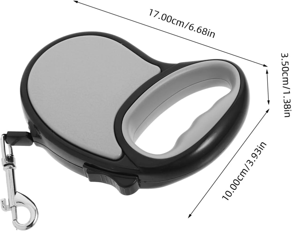 5M Retractable Dog Training Leash with One-Hand Brake System, Automatic Extend Tie-Out Lead for Puppies, Small Dogs and Cats Outdoor Walking Control